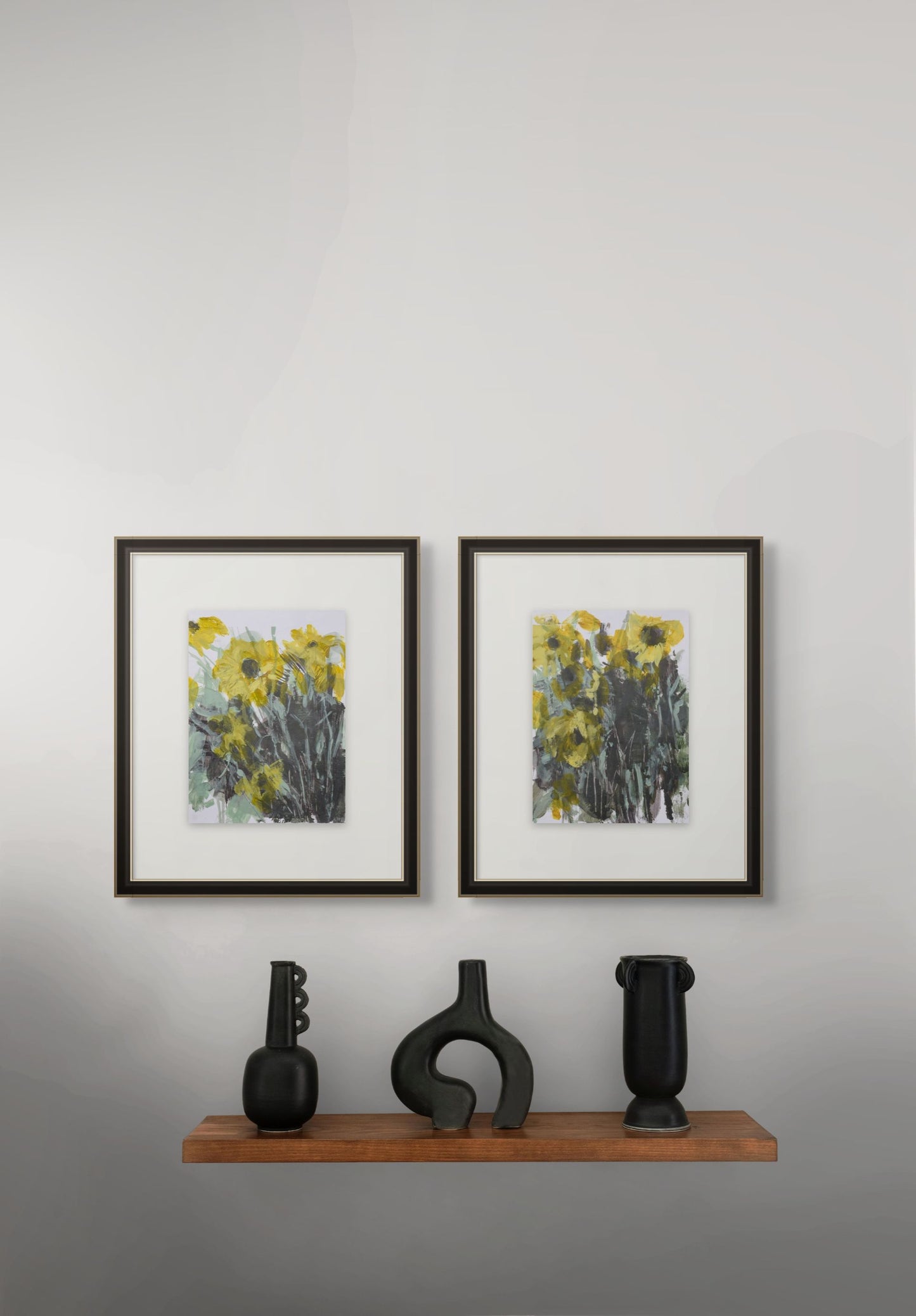 Yellow Flowers I & II, Diptych